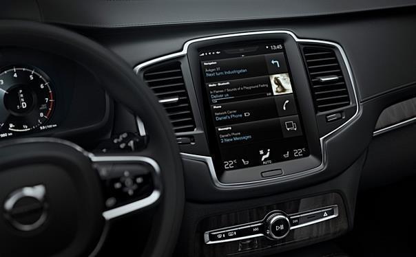 Android-Features über grossen Volvo Touchscreen bedienbar